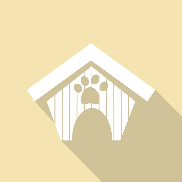 Hundehaus, Tier, Haustier-Symbol — Stockvektor