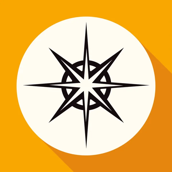 Ikona kompas, Podróże — Wektor stockowy