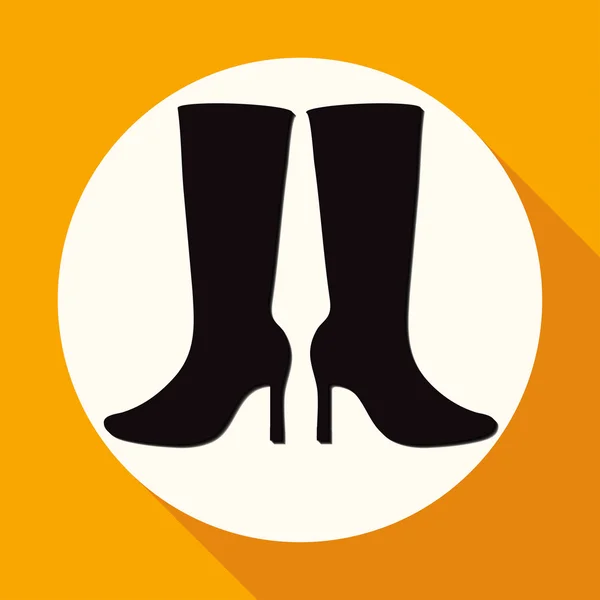 Ikona boty ženy — Stockový vektor