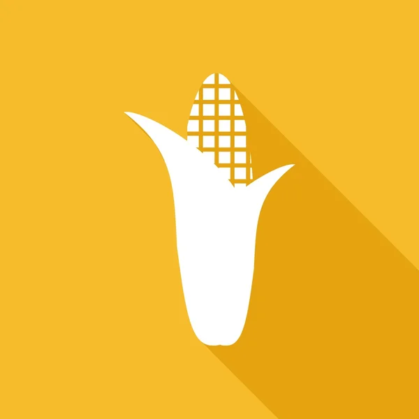 Kukorica, élelmiszer-ikon — Stock Vector