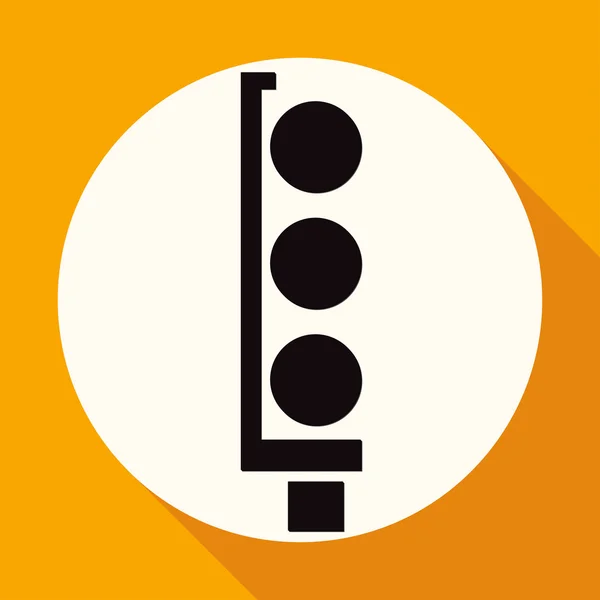 Traffic lights, transport icon — Stock Vector