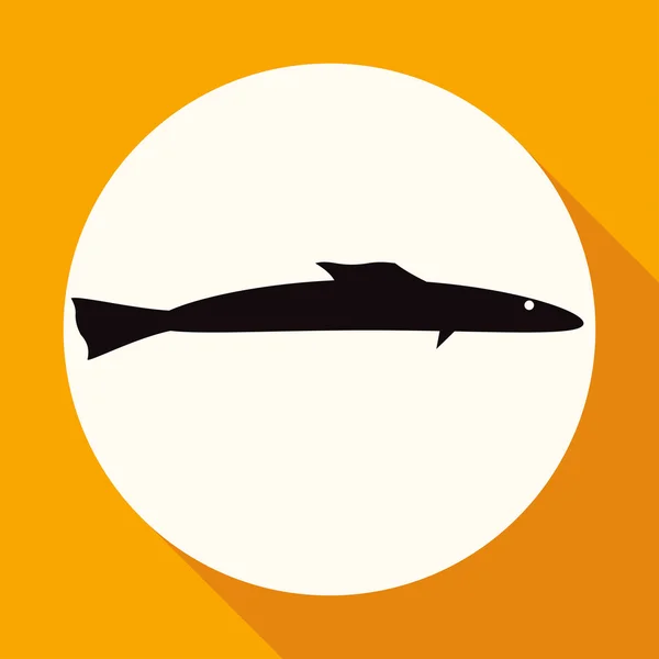 Icono de Pescado, mariscos — Vector de stock