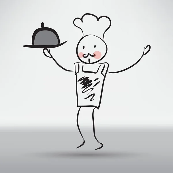 Cozinheiro, ícone do chef — Vetor de Stock