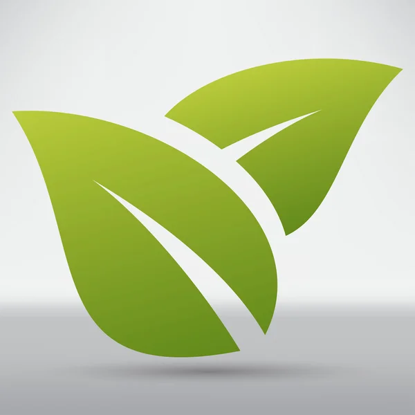 Icono de hojas, naturaleza — Vector de stock