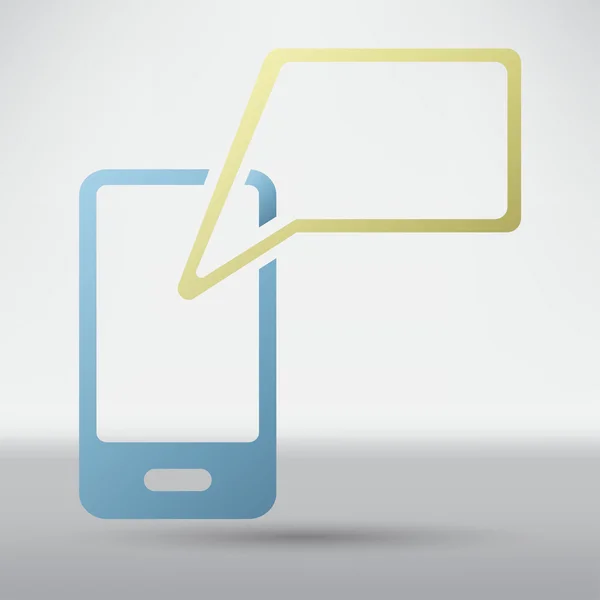 Icône de communication mobile — Image vectorielle