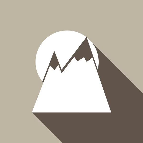Berg, resor ikonen — Stock vektor