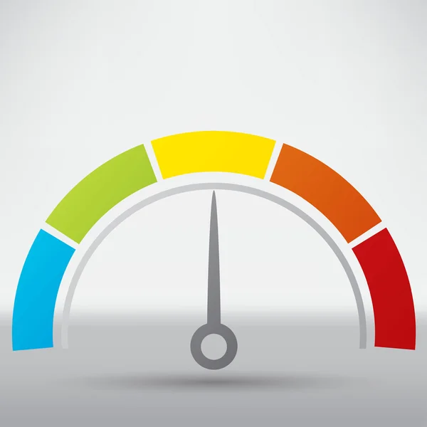 Snelheidsmeter, vervoer, auto pictogram — Stockvector