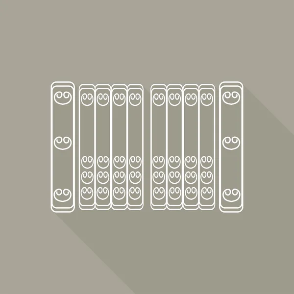 Icon of Prison, Gate — Stock Vector