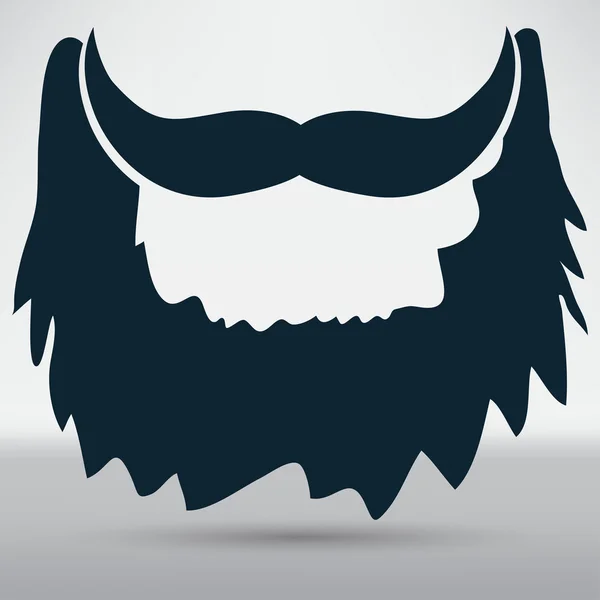 Barba, barbeiro, ícone de cabeleireiro — Vetor de Stock