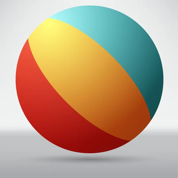 Ball, beach icon — Stockvector