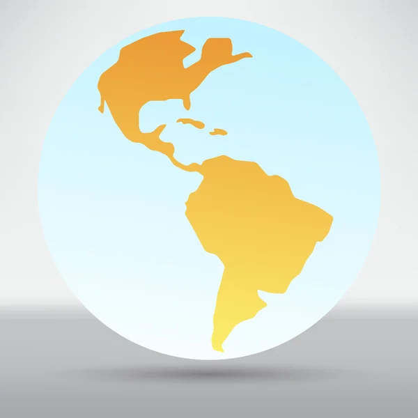 Erde, Globus-Symbol — Stockvektor