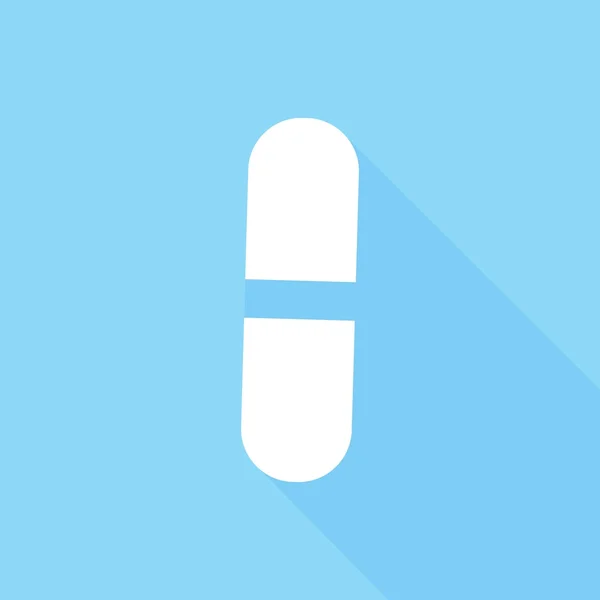Medicina, icono de píldora — Vector de stock