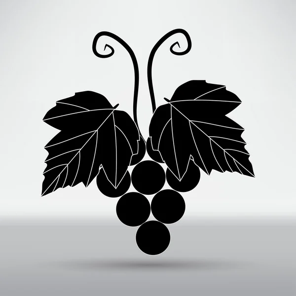 Виноградна лоза, виноград значок — стоковий вектор