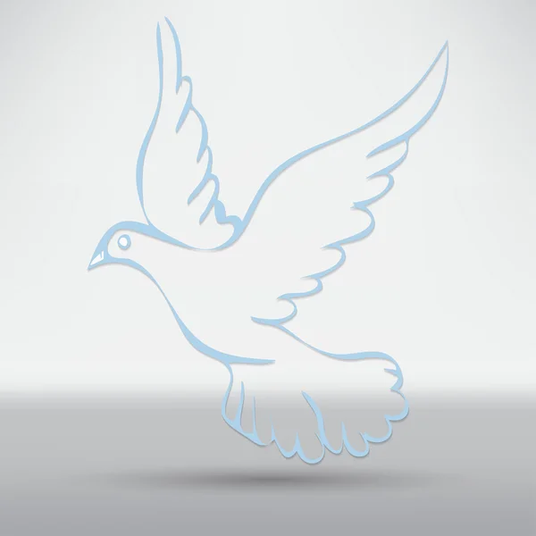 Dove fred, animaliska symbol — Stock vektor