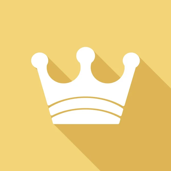 Icono de la Corona, rey — Vector de stock