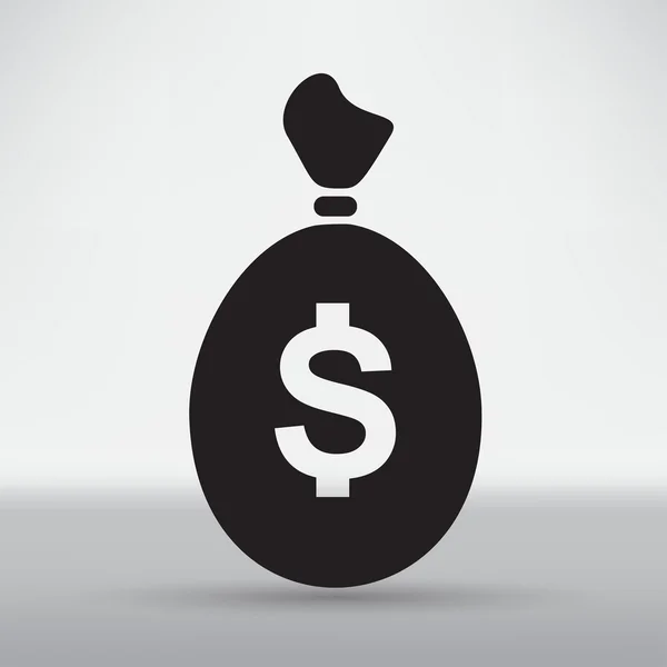 Icono de bolsa de dinero — Vector de stock