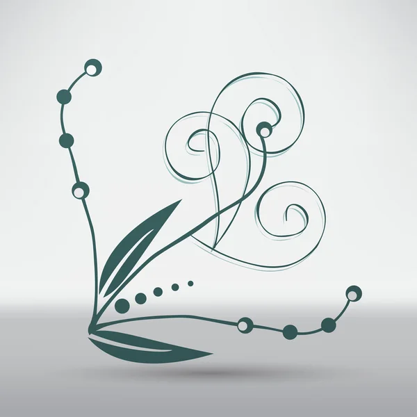 Eco, plant icon — Stok Vektör