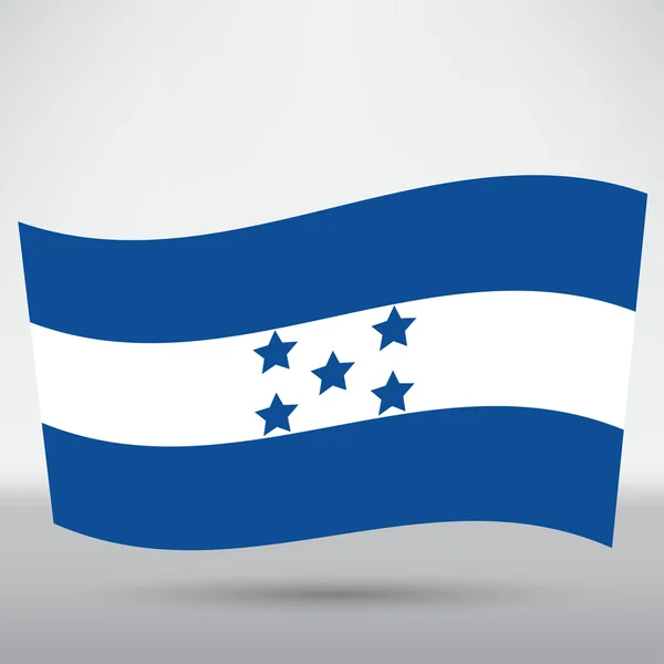 洪都拉斯国旗图标 — 图库矢量图片