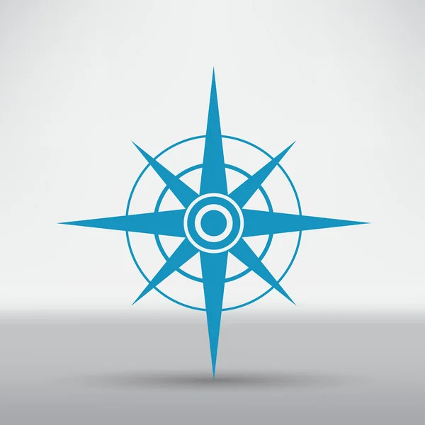 Kompass, resor ikonen — Stock vektor