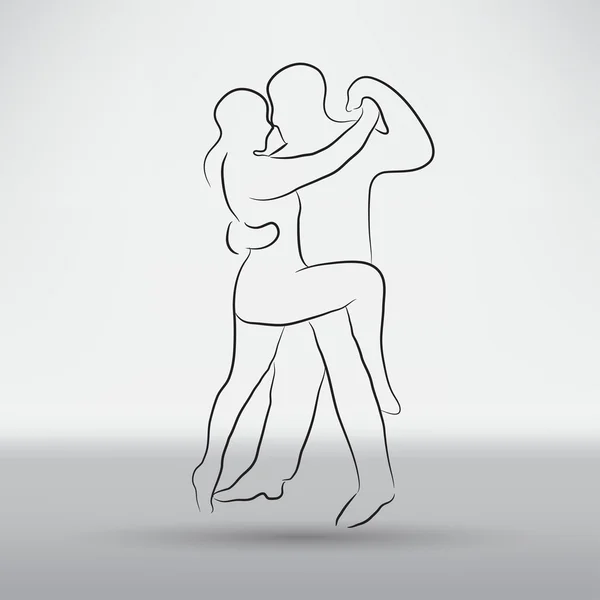 Icono de bailarina — Vector de stock