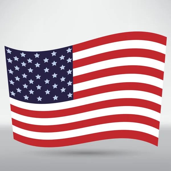 America flag icon — Stock Vector