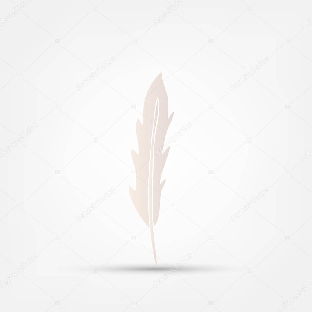 Feather, pen, writing icon