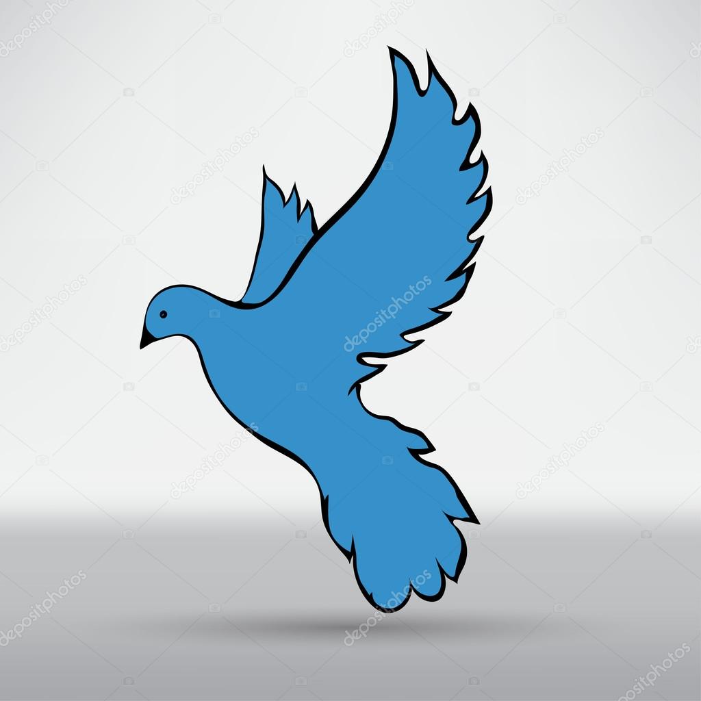 Colombe De La Paix Symbole De Loiseau Image Vectorielle