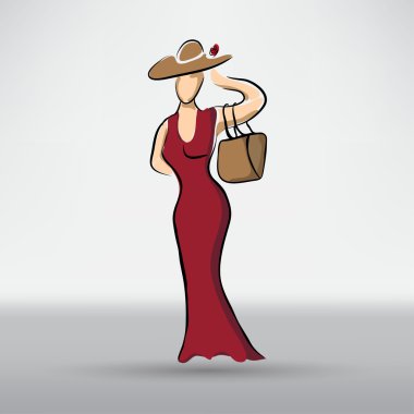 Güzel kadın portresi