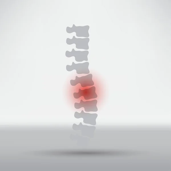 Design do símbolo de diagnóstico da coluna vertebral —  Vetores de Stock