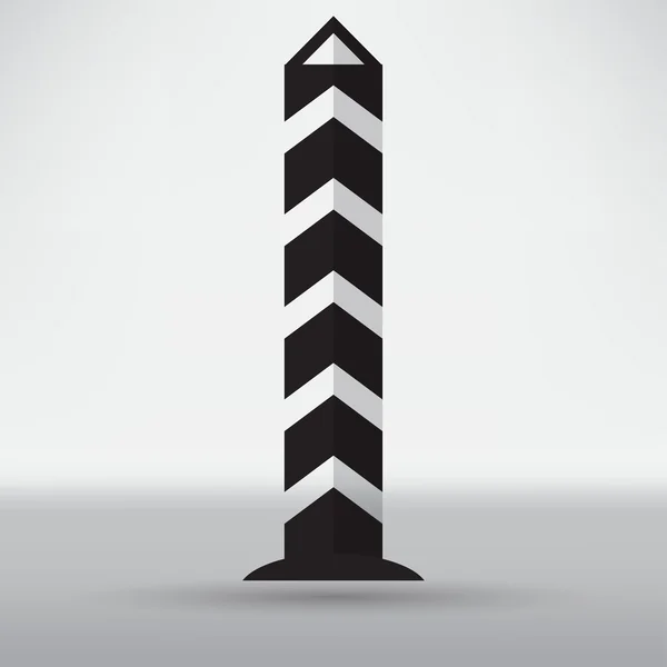 Poste frontière, icône de voyage — Image vectorielle