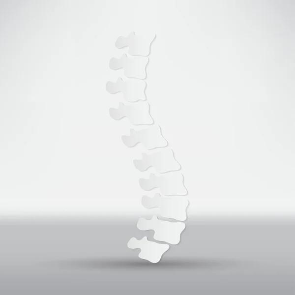 Design do símbolo de diagnóstico da coluna vertebral — Vetor de Stock