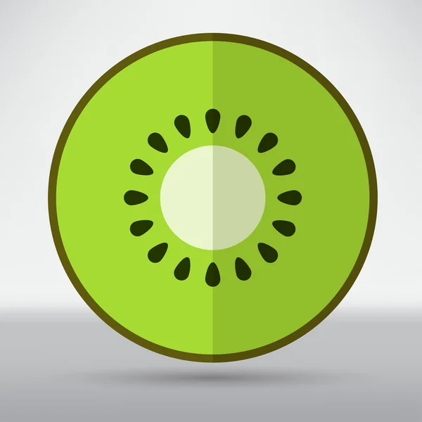 Kiwi, Frucht-Symbol — Stockvektor