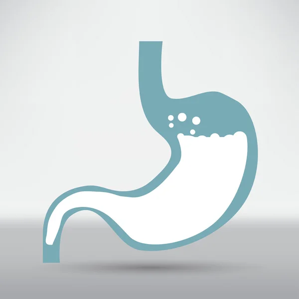 Lidský žaludek symbol — Stockový vektor