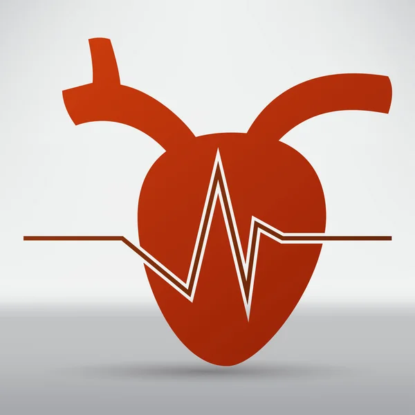 Human heart icon — Stock Vector