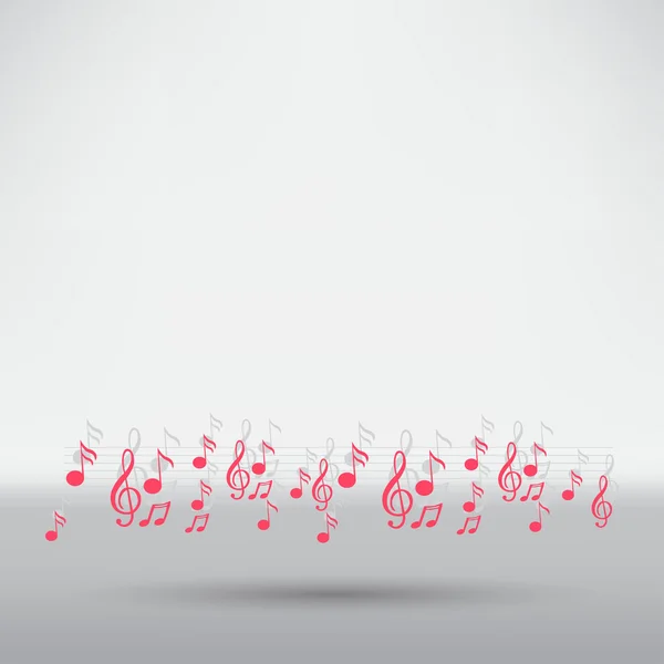 Musique, icône de notes — Image vectorielle