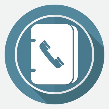 Telefon, adres defteri simgesini