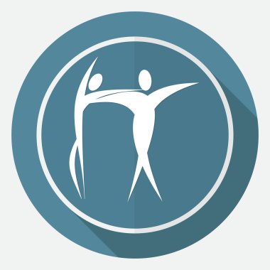 Dansçı çift, sanat simge