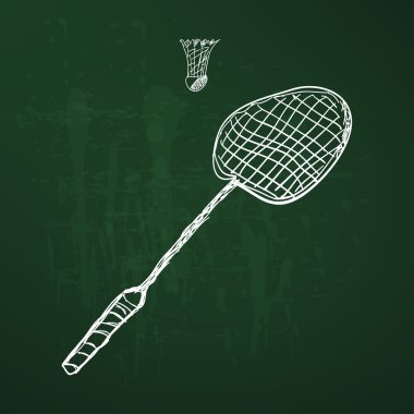 Badminton Raket ve raketle simgesi