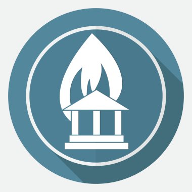 Yangın uyarı, sigorta simgesi