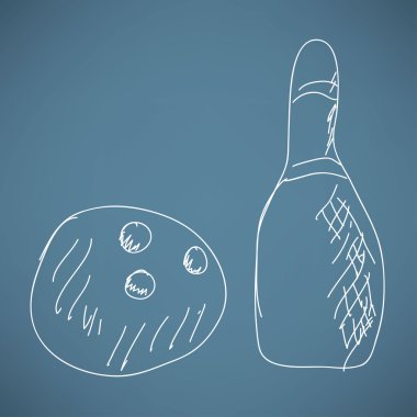 Bowling skittles ve topu kroki