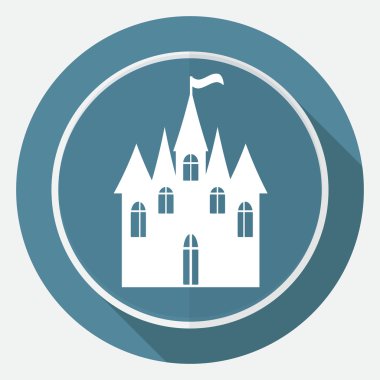 Simge kale üzerinde beyaz bir daire