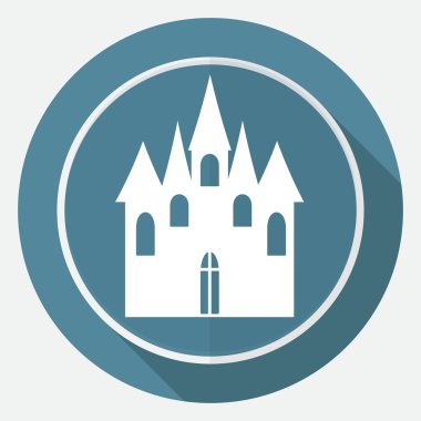 Simge kale üzerinde beyaz bir daire