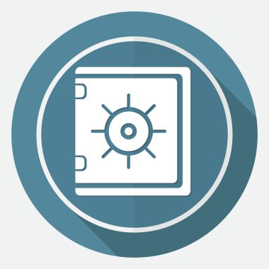 Güvenli kutsal kişilerin resmi üstünde beyaz bir daire