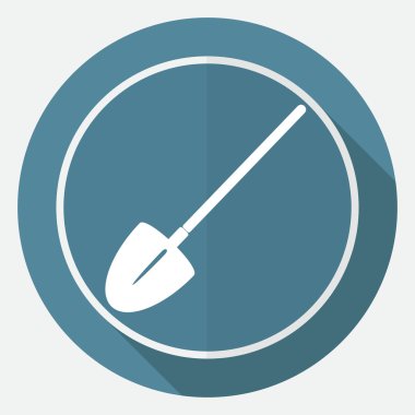 Beyaz bir daire üzerinde kutsal kişilerin resmi Bahçe aletleri