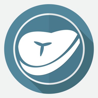 Pastırma kutsal kişilerin resmi üstünde beyaz bir daire