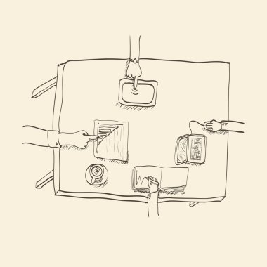 İş toplantısı konsepti