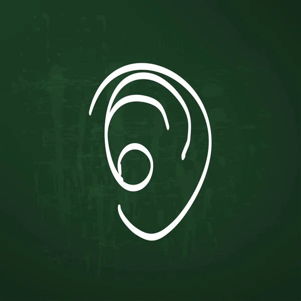 Anatomía del oído humano — Vector de stock