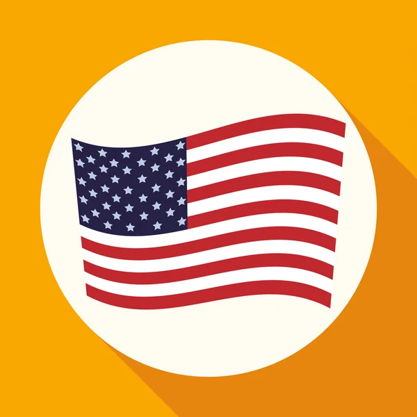 Amerikai zászló ikon — Stock Vector
