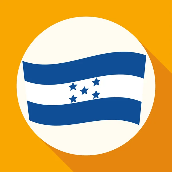 Icon of Honduras flag — Stock Vector