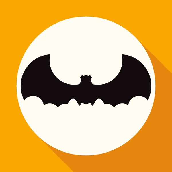 Ikona Bat, halloween — Stockový vektor